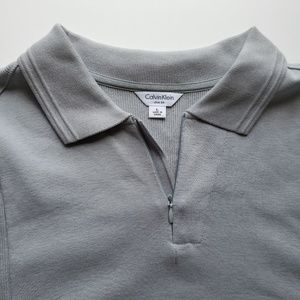 Calvin Klein Mens Zip up Gray Top